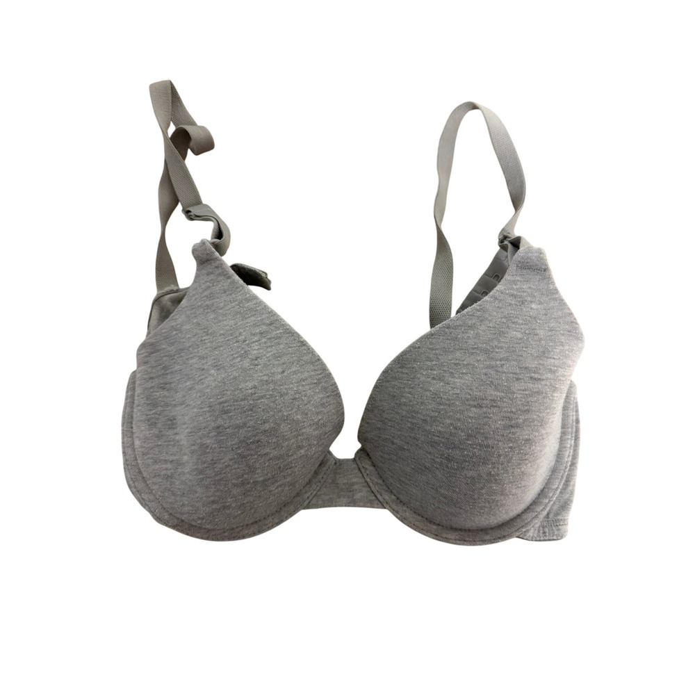 Fruit of the Loom Womens Heather Gray Underwire T-Shirt Bra‎ 34B FT197PS
